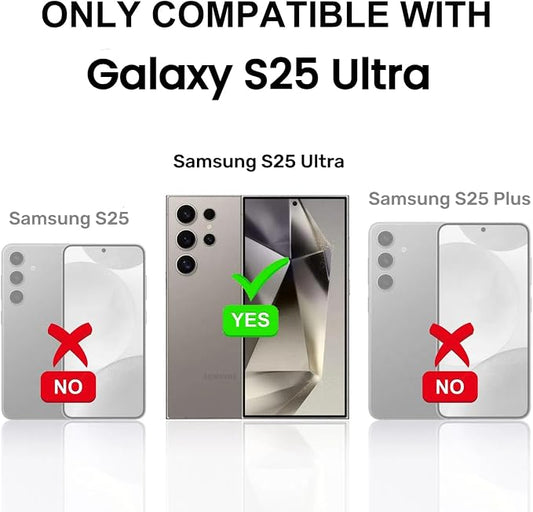 Korecase for Galaxy S25 Ultra Camera Lens Protector, 9H Tempered Metal Glass - Image 2