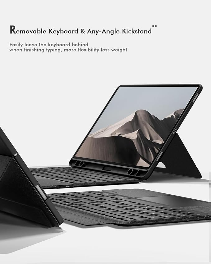 Doohoeek Keyboard Folio for Samsung Galaxy S10 Fe 10.9" 2025 / S9 FE / S9 - Image 5