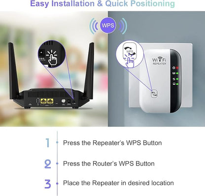 WiFi Extender, WiFi Signal Booster Up to 5000sq.ft and 50+ Devices, Internet - Image 6