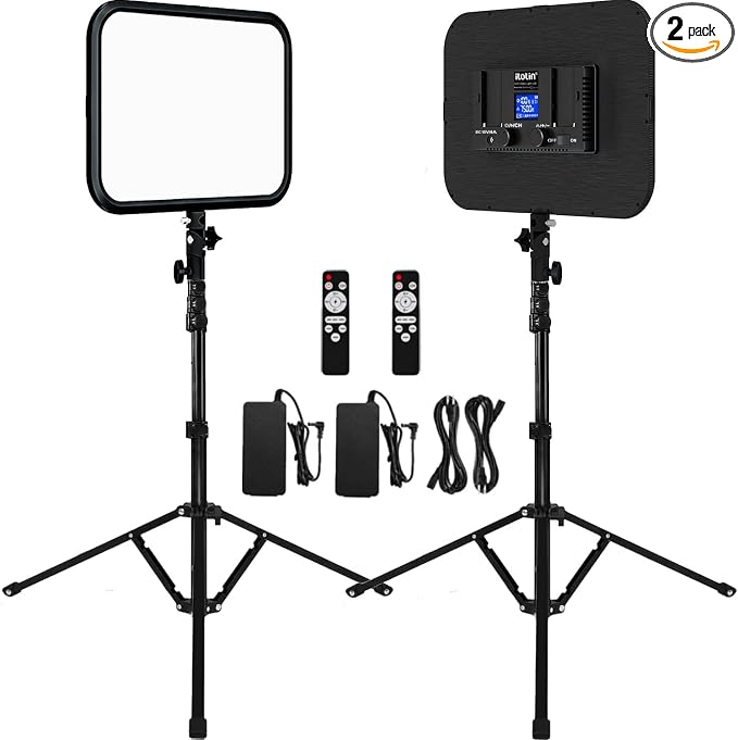 LED Video Light Panel Photography Lighting, 45W LED Studio Light by ITOTIN