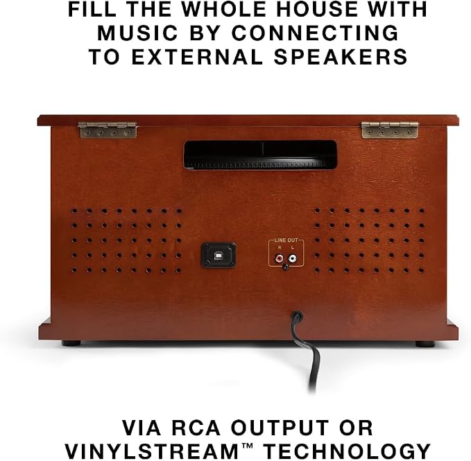 Victrola Navigator 8-in-1 Bluetooth Record Player - Image 6