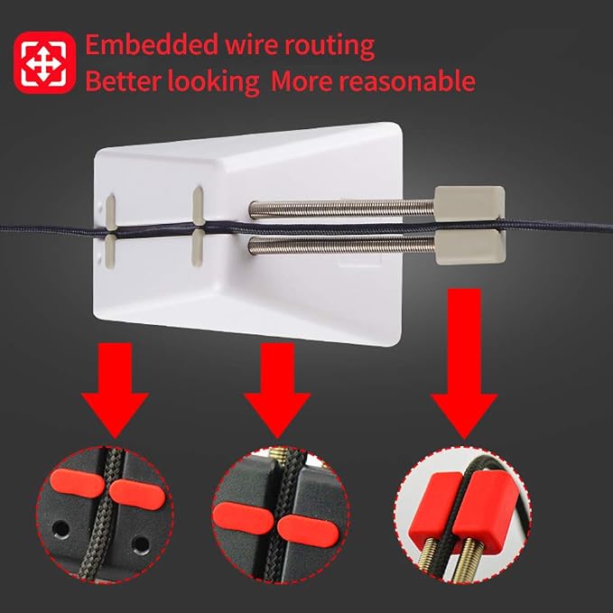 Hotline Games Mouse Bungee Mouse Cord Clip Cord Management System Fixer Holder - Image 4