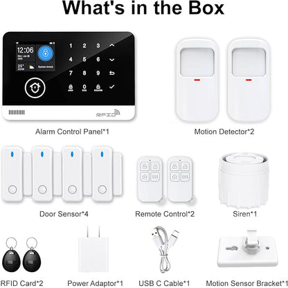 Home Security System, 4G/WiFi GSM SMS Wireless Home Alarm System - Image 9