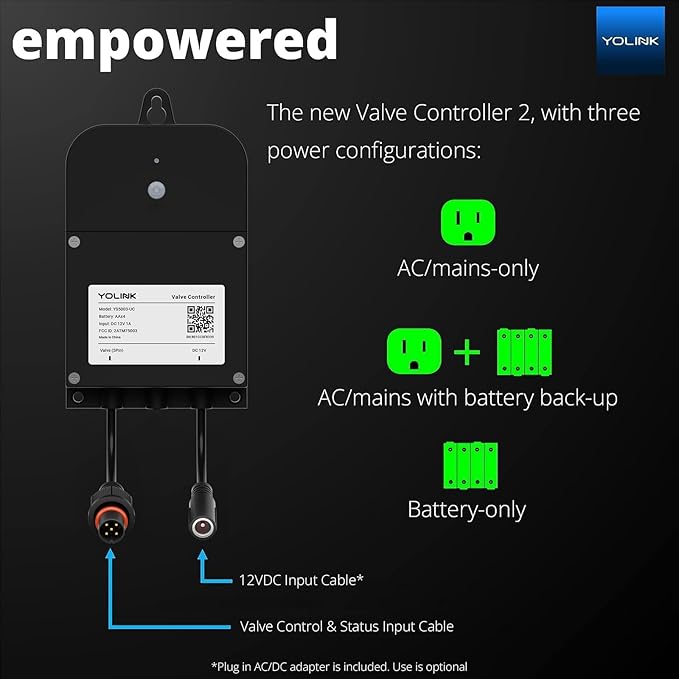 YoLink Wireless Smart Valve Control Kit, Wireless Controller 2, LoRa Long Range - Image 4