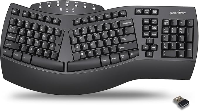 Perixx Periboard-612B Wireless Ergonomic Split Keyboard by PerixxComputerGmbH