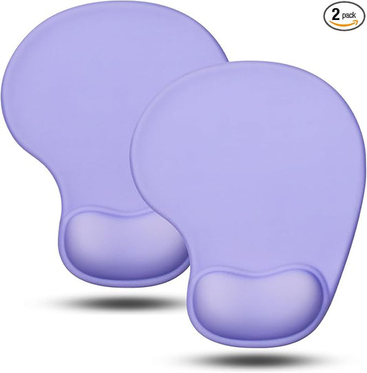 JIKIOU Mouse Pad, 2 Pack Ergonomic Mouse Pads by JIKIOU