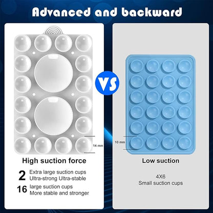 ZYCCER Double Sided Silicone Suction Phone Holder Mount, Compatible - Image 5