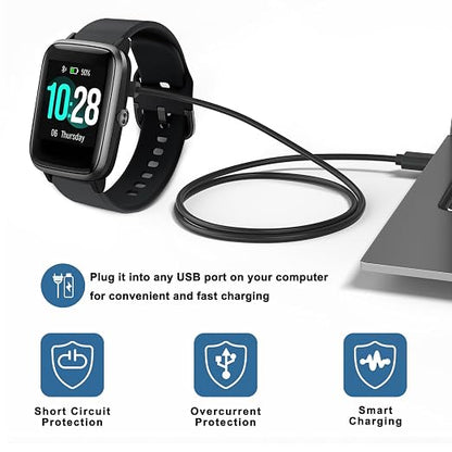 Meliya VeryFit Smartwatch Charger Cable, Magnetic 2 Pin Charging Cable - Image 8