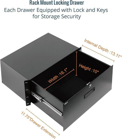 Tecmojo 6U Rack Drawer, Rack Mount Drawer - Image 3