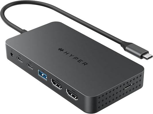 HyperDrive Next Dual 4K HDMI 7 Port USB C Docking Station by HYPERProductsInc