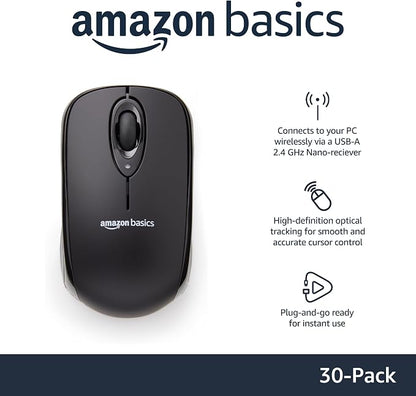 Amazon Basics 2.4 Ghz Wireless Optical Computer Mouse - Image 2