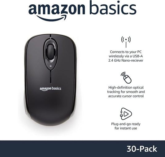 Amazon Basics 2.4 Ghz Wireless Optical Computer Mouse - Image 2