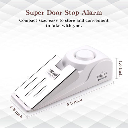 EMDMAK Door Stop Alarm with 120DB Siren Door Stop - Image 3
