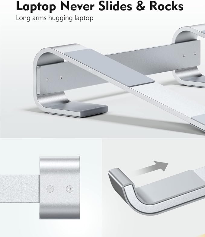 SOQOOL Laptop Stand for Desk, Computer Stand Riser for Desk, Ventilated - Image 5