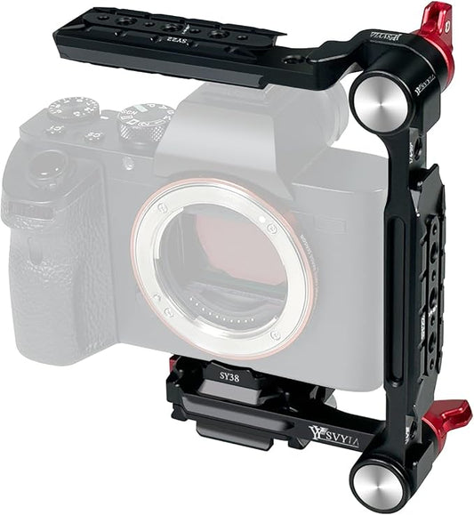 SY38 Camera Quick Release Foldable Half Cage, Camera Cage Compatible by Unknown