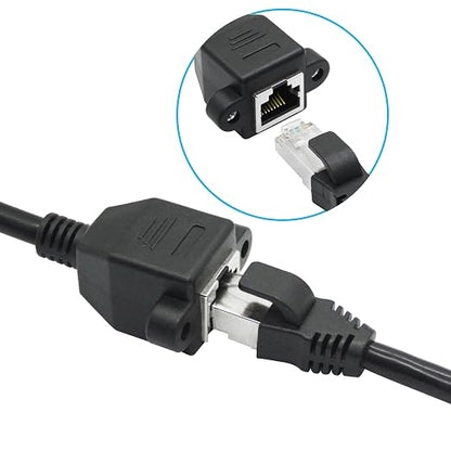 90 Degree Cat6 Ethernet Extension Cable 1FT, Down Angle RJ45 Male to Female - Image 4