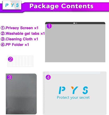 PYS Privacy Screen for MacBook Pro 13.3 Inch Laptop – Magnetic Anti-Spy - Image 8