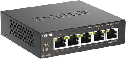 D-Link 5-Port Gigabit PoE+ Unmanaged Ethernet Switch, - Image 7