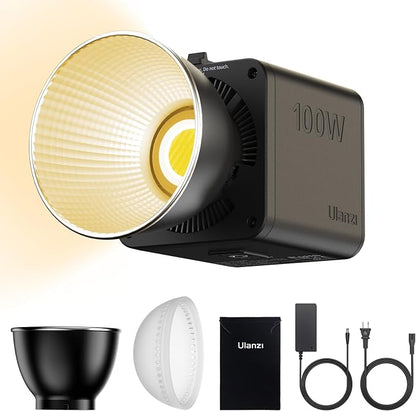 ULANZI 100W Bi-color Portable LED Video Light w DC Power Adapter, 111Wh by ulanzi