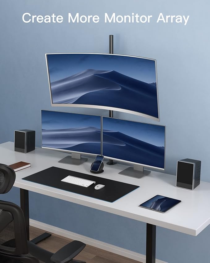 HUANUO Monitor Arm Desk Mount, Fully Adjustable Stand Computer Mount - Image 7