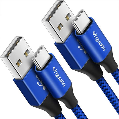 Long USB C Cable, etguuds Fast Charging USB A to Type C Charger Cable Braided by etguuds