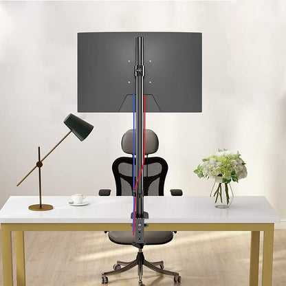 Pholiten Single Tall Monitor Stand, Extra Tall 31 Inch Monitor Mount, Fully - Image 3