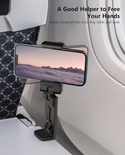 MiiKARE Travel Essentials Airplane Phone Holder, Universal Handsfree Phone Mount - Image 3