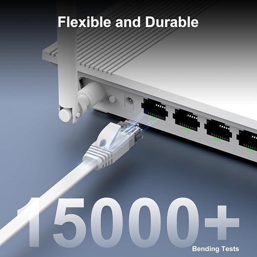 Cat 6 Ethernet Cable 5ft Flat Internet Network Cables - Image 6