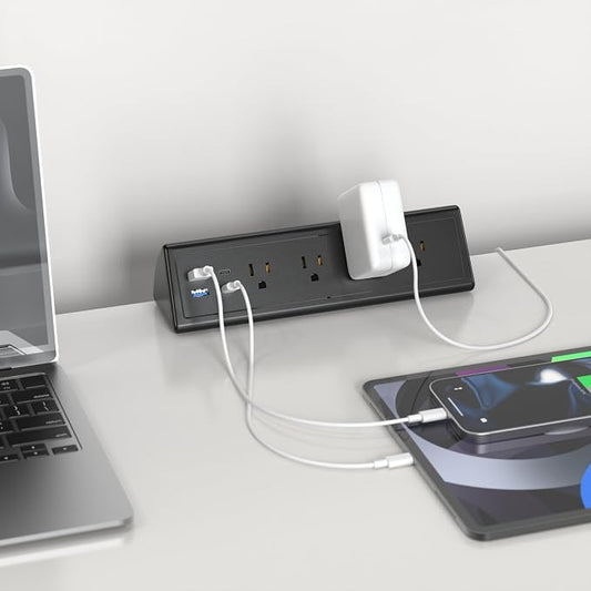 Jgstkcity Desk Clamp Power Strip, 20W Fast Charging Station, Surge Protector - Image 2