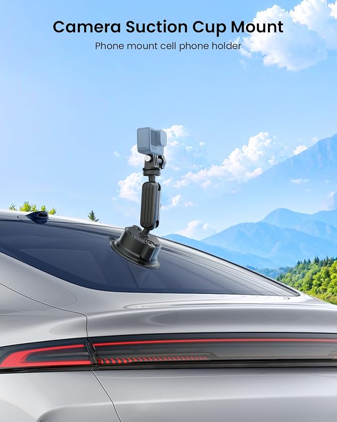 Suction Cup Mount for Car Camera Mounts for Go Pro Car Mount Windshield Mount - Image 6