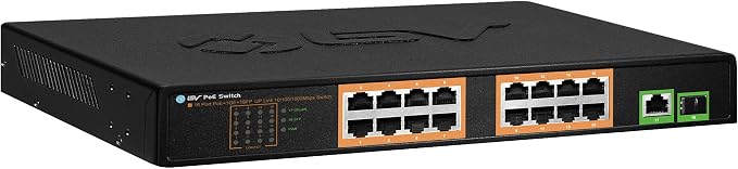 BV-Tech 18 Ports Long Range PoE+ Switch by BV-Tech