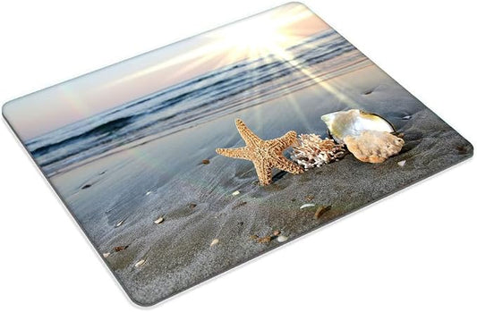 Sunset Beach Baker Starfish Mouse pad Customized Mousepad Non-Slip Rubber Base - Image 2