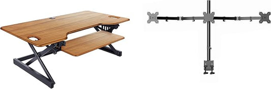 Rocelco 46" Large Height Adjustable Standing Desk Converter by Rocelco