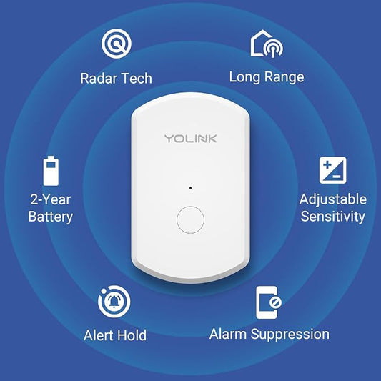 YoLink Indoor Motion Sensor RT, Radar Technology, Long Range, 2-Year Battery - Image 2