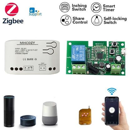 Smart Home Dry Contact Zigbee Relay Switch, Remote Control Zigbee Switch - Image 2