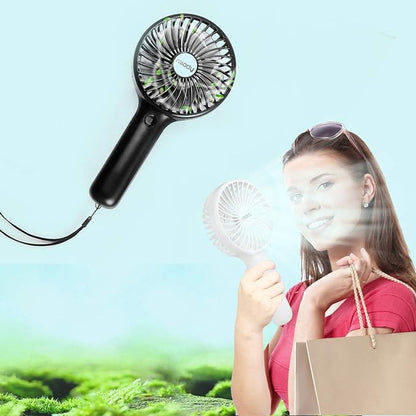 Miady 2-Pack Upgraded 5000mAh Portable Handheld Fan 3 Speed Mini USB Strong - Image 3