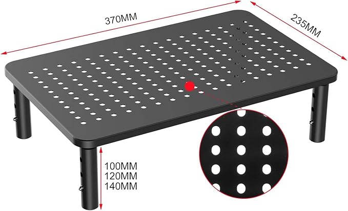 suptek Monitor Stand Riser for Computer, Notebook and All Flat Screen Display - Image 2