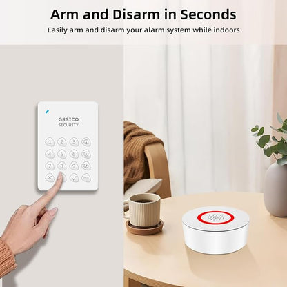 Wireless Alarm System 9 Piece Kit, WiFi Alarm System - Image 3