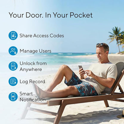 ULTRALOQ Bolt SE Smart Lock, Built-in Wi-Fi, Matter Over Thread, Works - Image 3