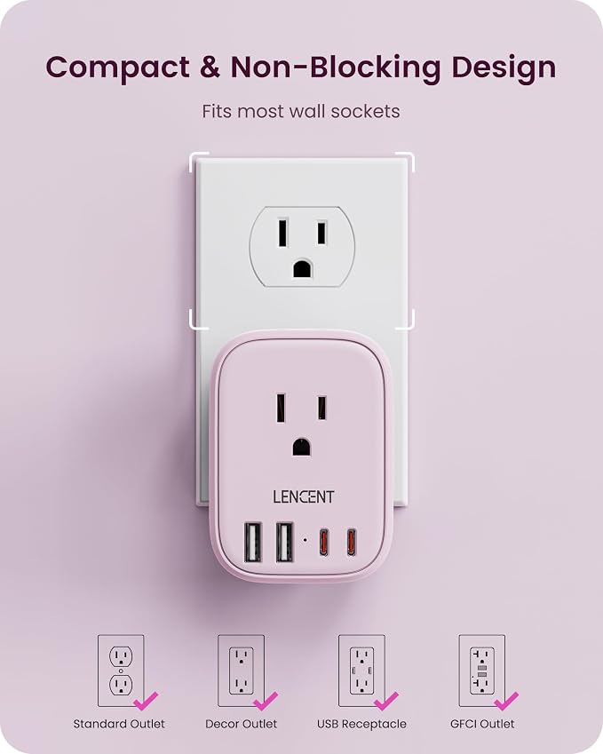 LENCENT Multi Plug Outlet Extender - Image 5
