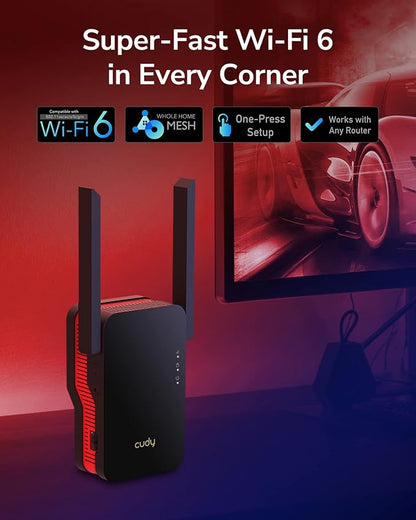 Cudy AX3000 Dual Band Wi-Fi 6 Extender, WiFi 6 Repeater Coverage up to 3000 - Image 8