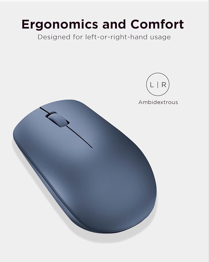 Lenovo 530 Wireless Mouse with Battery, 2.4GHz Nano USB, 1200 DPI Optical Sensor - Image 4