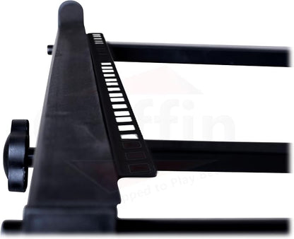 GRIFFIN 19U Rack Mount Rolling Stand & Adjustable Mixer Platform Rails – Cart - Image 7