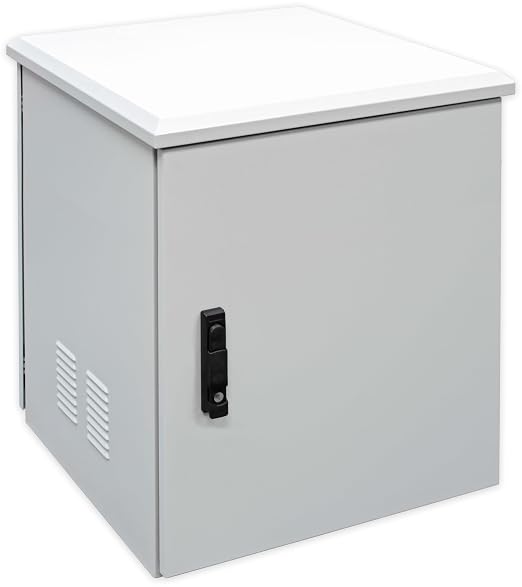 Electriduct 18U Outdoor Cabinet 21.6 Inch Depth IP55 Weather Resistant by Electriduct