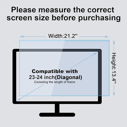 23-24 Inch Blue Light Filter for Computer Monitor, Computer Screen Blue Light - Image 6
