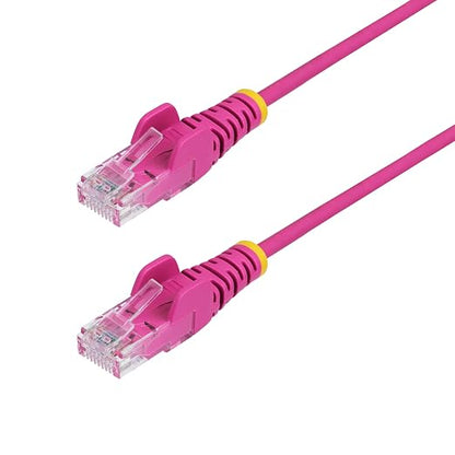 StarTech.com 6in Pink Slim CAT6 Ethernet Cable, Snagless RJ45, 28AWG Pure Bare by StarTech