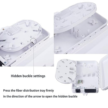 6 Core Fiber Optical Terminal Box Fiber Optic Distribution Enclosure - Image 2