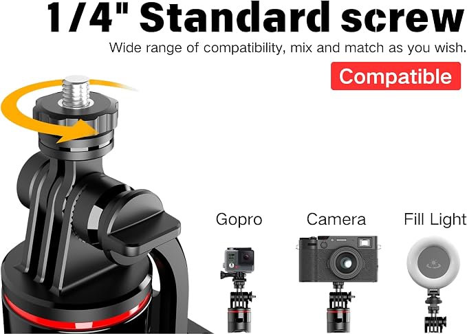 C13 52" Selfie Stick Tripod for iPhone Android, Portable Phone Stand - Image 5
