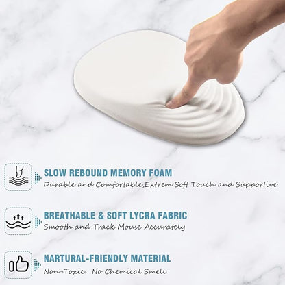 Ergonomic Mouse Pad Wrist Support, Entire Memory Foam & Non-Slip PU Base - Image 3