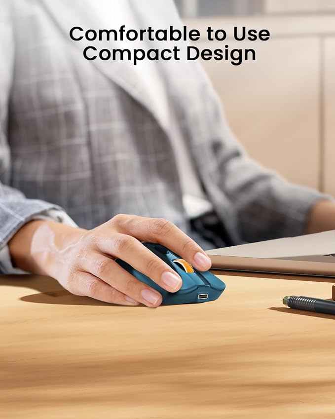 ProtoArc Bluetooth Wireless Mouse, USB C Mouse, EM15 Rechargeable Compact - Image 7
